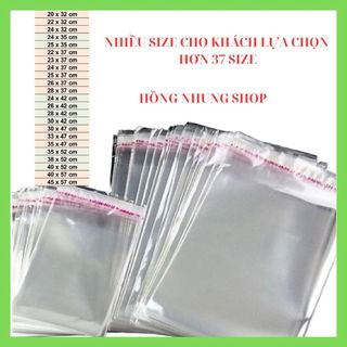 1 kg Túi opp bóng kiếng dán miệng có keo