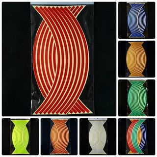Bộ decal dán phản quang dán vành xe máy, xe đạp