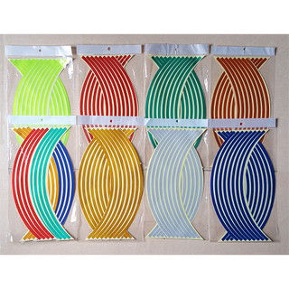 Bộ decal dán phản quang dán vành xe máy, xe đạp