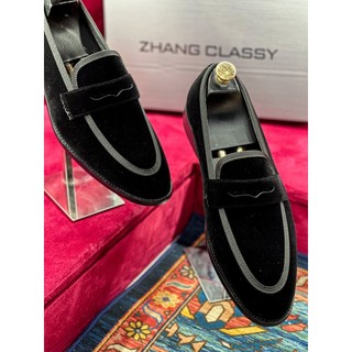 Giầy tây, giày da nam chất nhung cao cấp, kiểu dáng loafer : 204