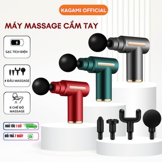Máy massage cầm tay kagami súng massage cầm tay 6 chế độ giảm đau cứng cơ