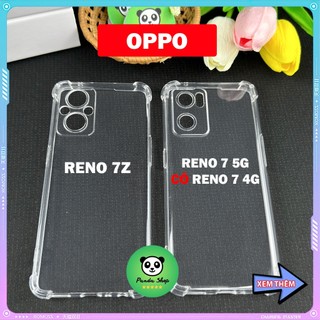 Ốp Oppo RENO 7 4G/5G / 7Z Bảo Vệ Cam, Chống Sốc, Trong Suốt, Silicon