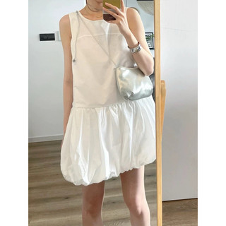 Váy Babydoll Trắng Phồng