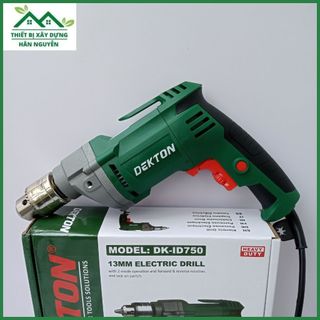 Máy khoan điện cầm tay Dekton DK-ID750 đầu 13mm,chuyên khoan sắt,gạch,gỗ,khoan cầm tay