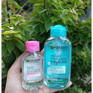 Nước tẩy trang Garnier hồng cho da khô & nhạy cảm 50ml - nước tẩy trang Garnier cho da dầu mụn 125ml