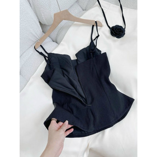 SET ÁO DÂY PEPLUM + CV MIDI (nn)