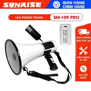 Loa phóng thanh cầm tay công suất lớn 100w sunrise sm-109 pro phát mp3, bluetooth, usb - sunrise sm-109pro