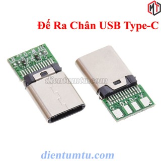 Đế ra chân USB 3.1 Type-C (chân sạc - Đầu Đực - Đầu Cái)