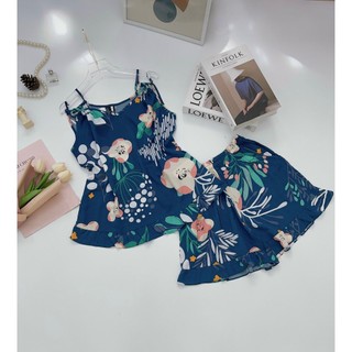 Bộ đùi 2 dây chất tole lanh hàng vnxk