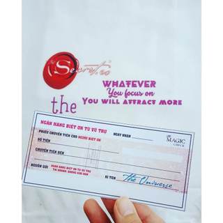 Tấm séc nhiệm màu | the magic check - thực hành phép màu - 28 ngày lòng biết ơn - luật hấp dẫn
