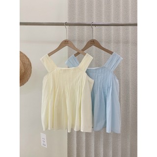 Áo Kiểu 2 Dây Xếp Li