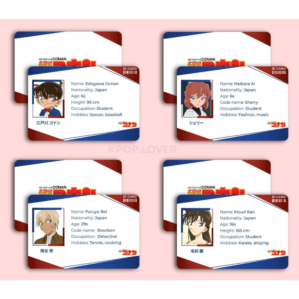 ID CARD Conan - thám tử lừng danh ( card giấy)
