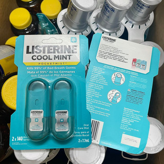 [USA Official] Xịt thơm miệng Listerine Cool Mint Pocket Mist - Set 2 x 7.7ml