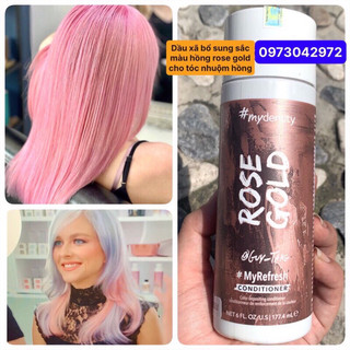 Dầu xả làm mới màu- Bảo vệ màu nhuộm Rose Gold hồng vàng MY REFRESH COLOR DEPOSITING CONDITIONERS