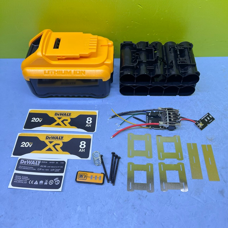 Vỏ mạch pin Dewalt 18v (20v) 10cell 21700