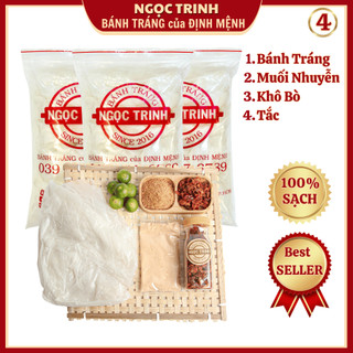 Bánh Tráng Muối Nhuyễn Cao Cấp Khô Bò (Túi 350G) Đẳng Cấp Bánh Tráng Thượng Hạng