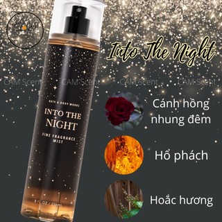 Xịt Thơm BodyMist Bath and Body Works - Into The Night