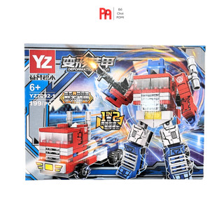 Đồ chơi lắp ráp robot biến hình, lắp ráp siêu nhân Transformer, Optimus - Bumblebee - POMI