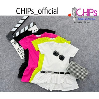 Váy Cộc Tay Hai Tầng Kiểu Xòe Đuôi Cá Dáng Tiểu Thư Cho Bé Gái Kèm Quần Chip
