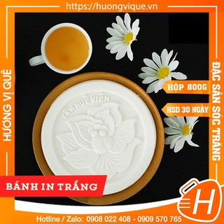 Bánh In Trắng Tân Huê Viên - Hộp 800g(4 Cái) - Đặc Sản Sóc Trăng