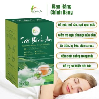 Trà bình an - trà sạch từ thảo mộc hữu cơ – ngủ ngon, sâu giấc, cho người bị mất .ng.ủ - hộp 126g - 30 túi lọc