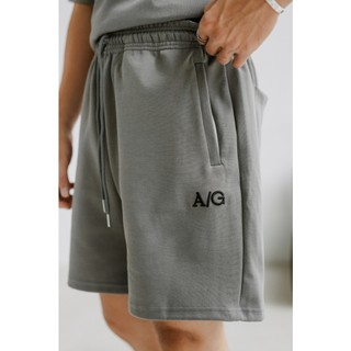Quần Short Thun Americus Gosani Logo A/G Màu Xám