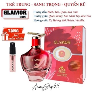 Nước hoa nữ châu âu đỏ gla mor 80ml tặng kèm nước hoa 3ml