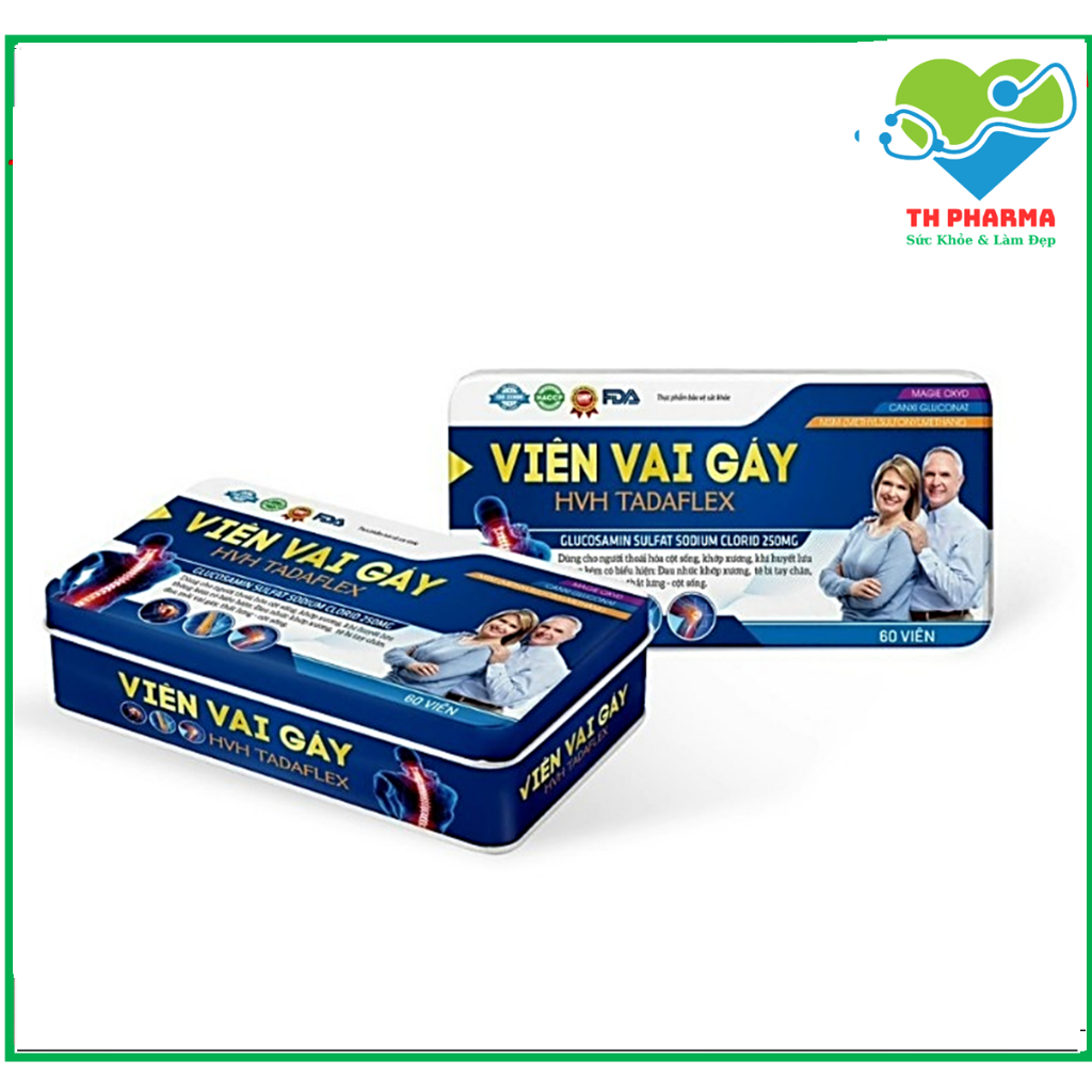 Viên Vai Gáy HVL TADAFLEX Giảm triệu chứng đau mỏi vai gáy, giảm nguy cơ huyết khối, tắc mạch, giúp tăng cường lưu thông