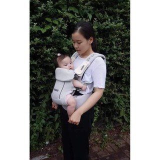 Địu trợ lực, địu em bé hiệu xịn Clarmeil Hàn, 2hand,, đỡ cổ cao, lưới thoáng
