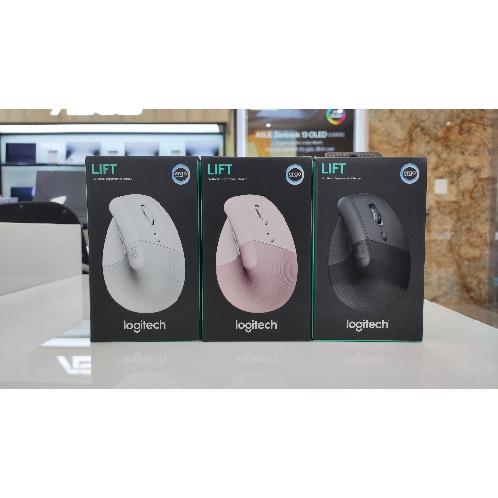 Chuột không dây công thái học Logitech Lift Vertical Bluetooth|USB Giảm ồn Kết nối đa thiết bị Chính hãng BH 12 Tháng | BigBuy360 - bigbuy360.vn
