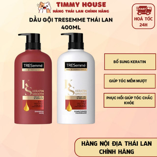 01 chai dầu gội hoặc xả tresemme keratin smooth thái lan 450ml