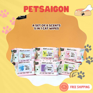 Khăn ướt kitcat kháng khuẩn cho mèo 80m
