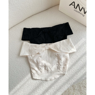 Áo kiểu trễ vai xoắn nơ Anna - Oishi Top