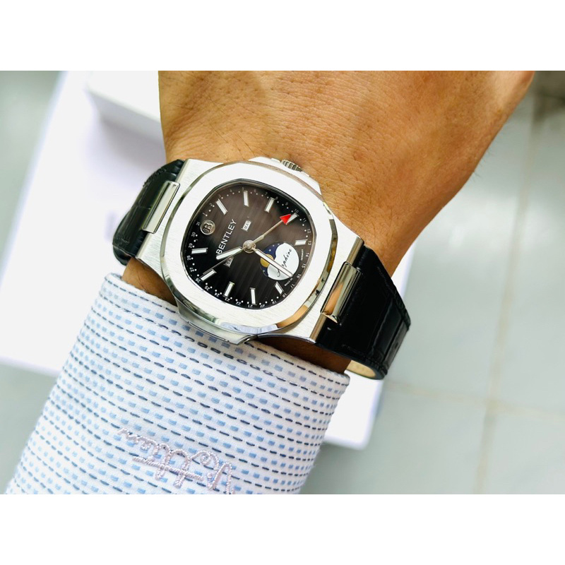 [Chính Hãng 100%] Đồng Hồ Nam Bentley BL2340 (2340) Máy (Quartz) Pin Kính Sapphiare Mặt Siz 40mm Dây