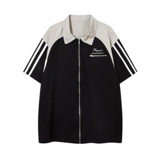 Áo sơ mi khoá kéo, áo khoác sơ mi nam nữ unisex from rộng