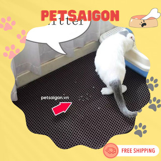 Thảm lót khay cát vệ sinh cho mèo