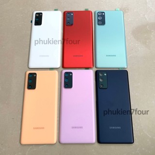 Nắp lưng samsung s20 fe/ s20fe kèm kính cam và ron keo dán - 7foru