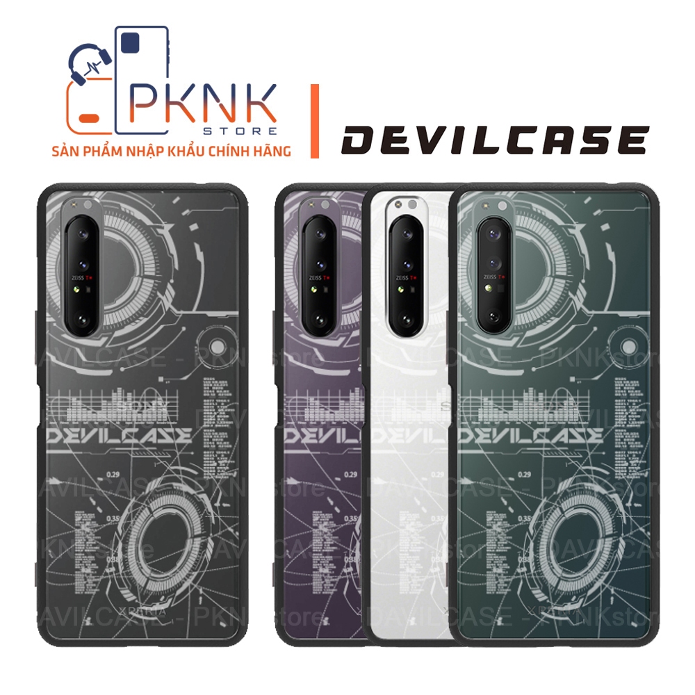 Ốp Lưng Devilcase Sony Xperia 1ii I Phiên Bản Lite Devilcase (Khung Đen + Phím Đen)