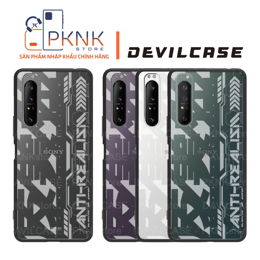 Ốp Lưng Devilcase Sony Xperia 1ii I Phiên Bản Lite Anti-Realism (Khung Đen + Phím Đen)