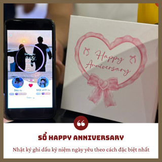 Sổ tay Happy Anniversary - Nhật ký Kỷ niệm tình yêu ngọt ngào - Cherishnotebook