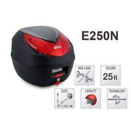 Lên thùng sau givi e250n cho xe chaly