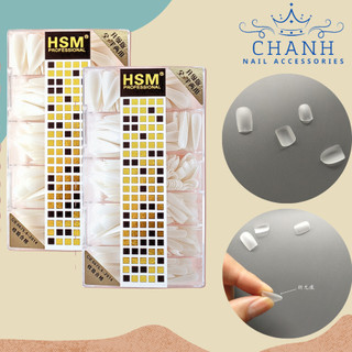 Móng úp hsm nhám phom tròn hộp 504 móng chanh nail