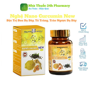 Tinh bột nghệ Nano Curcumin New,tinh nghệ nanocurcumin Hàn Lâm dạng viên, hỗ trợ dạ dày-tá tràng