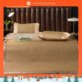 Chiếu điều hoà sợi mây lót lụa snow bedding cao cấp có chun cài góc hàng cao cấp loại 1