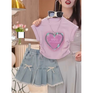 Sét Bộ Đầm Váy Jean và  Áo cotton d5  Bé Gái 10-35kg  mộc baby store  