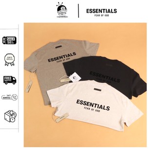 Áo thun essentials logo nhung fw22 authentic - chính hãng 100%