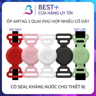 Ốp Airtag Case Kín Xỏ Vòng Cổ Chó Mèo Thú Cưng, Vỏ Bọc Bảo Vệ Airtag Silicon Luồn Dây BESTPLUS