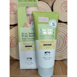 Sửa rửa mặt Beau shop trà xanh 100ml hàn quốc