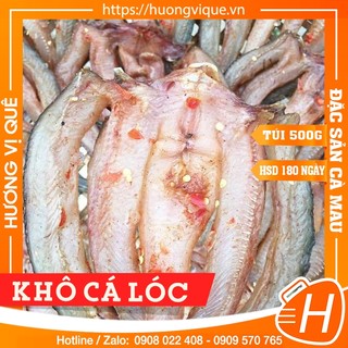 Khô cá lóc - túi hút chân không 500g - đặc sản cà mau