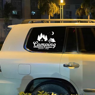 Decal dán trang trí xe hơi camping